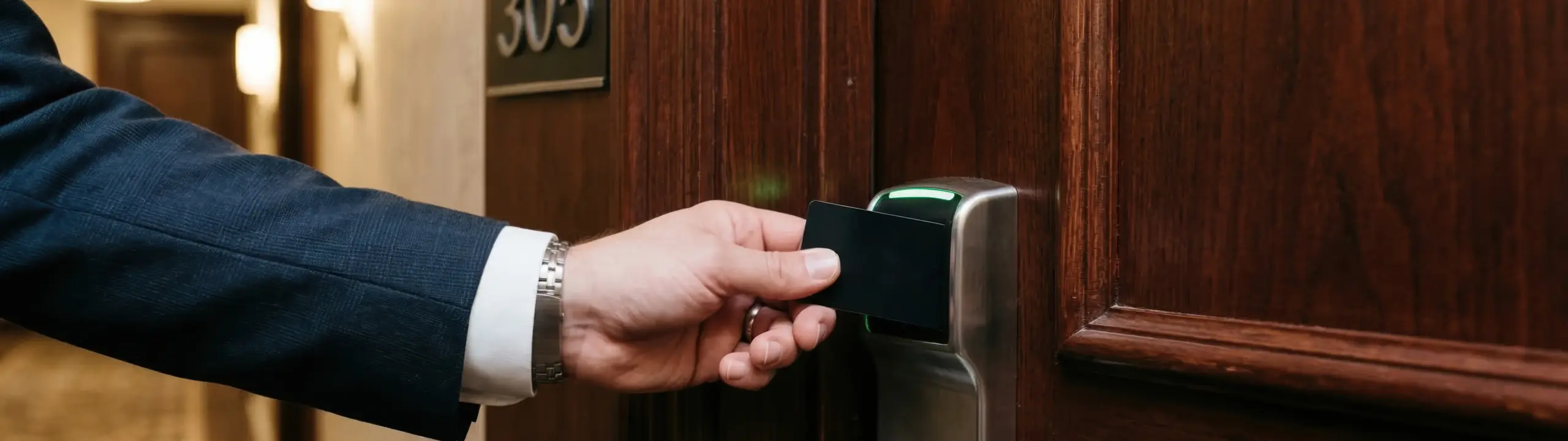 Toegangscontrole voor kamer hotel